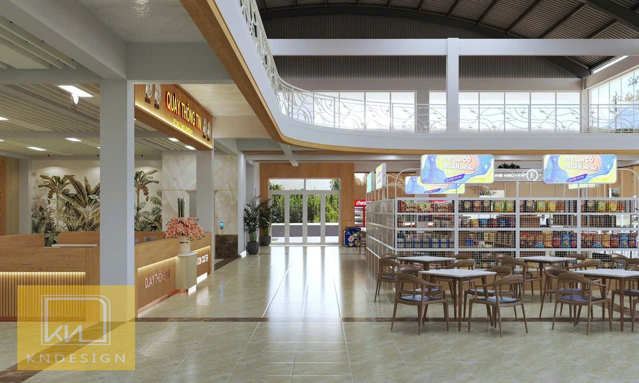 Sảnh chính trạm dừng chân